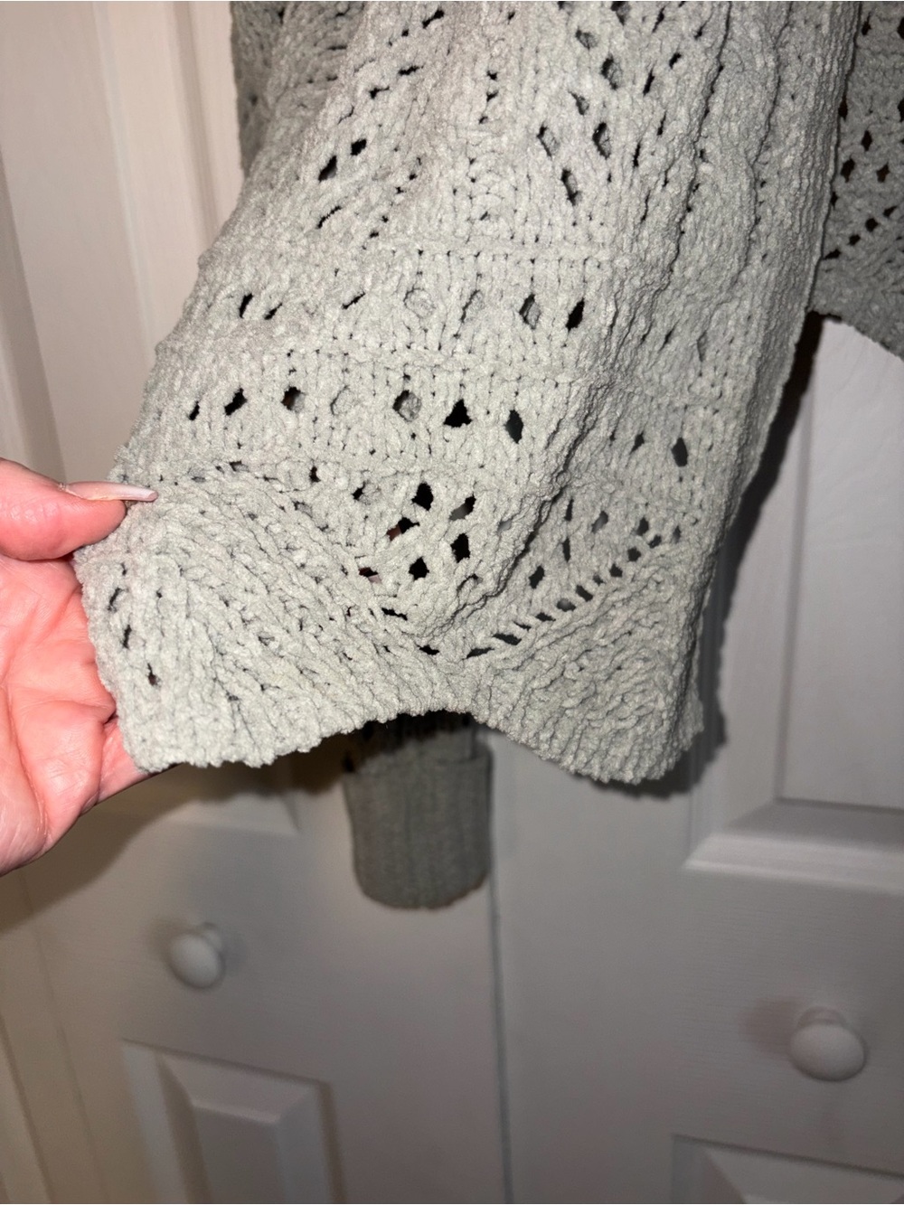 🖤 Jessica Simpson Open Front Knit Cardigan - Olive Green Cute - Picture 4 of 7